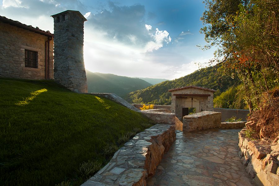 xterior of Eremito Hotelito del Alma in Italy. 